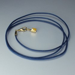 Cordon en coton bleu